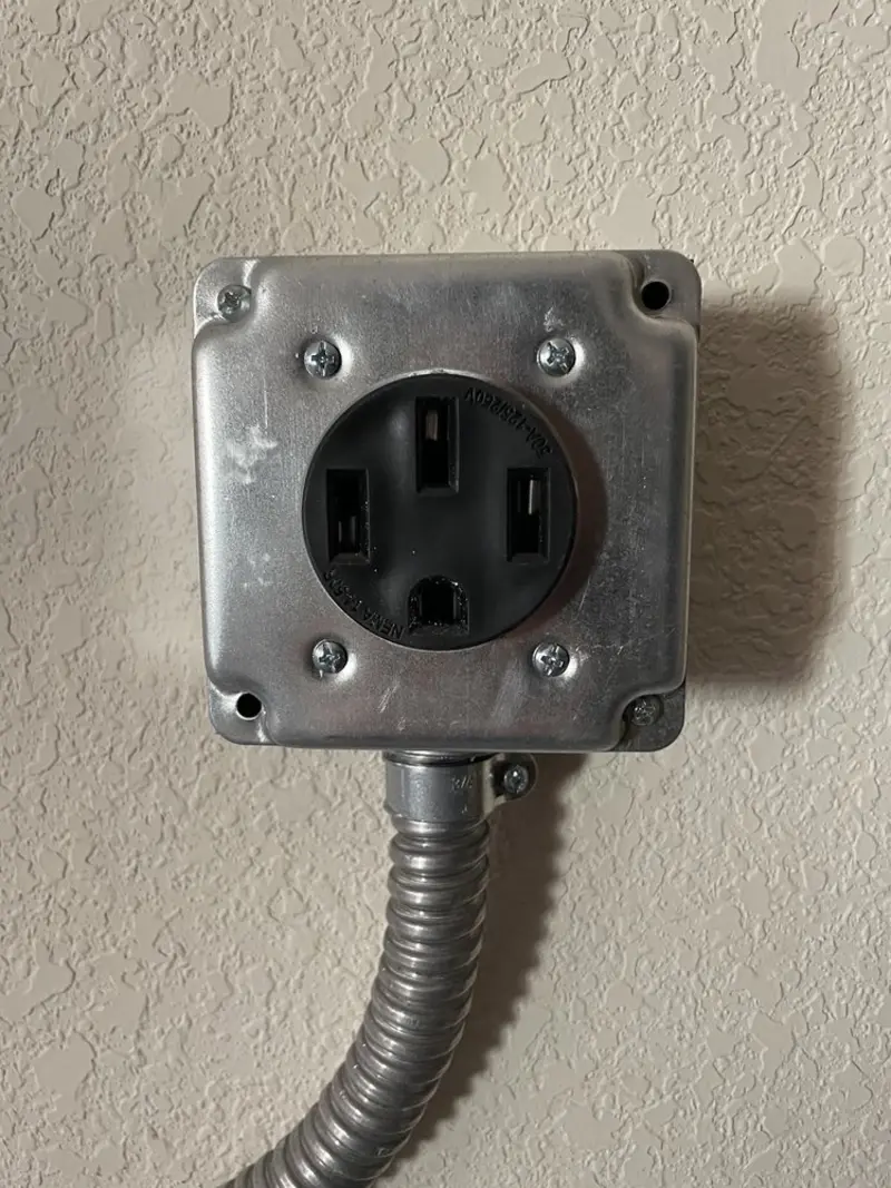 NEMA 14-50 outlet installed for Electrical Panel Upgrade in Country Club