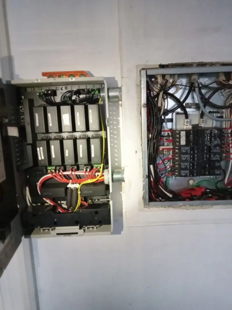 Electrical panel upgrade completed for Security Camera Wiring in Country Club